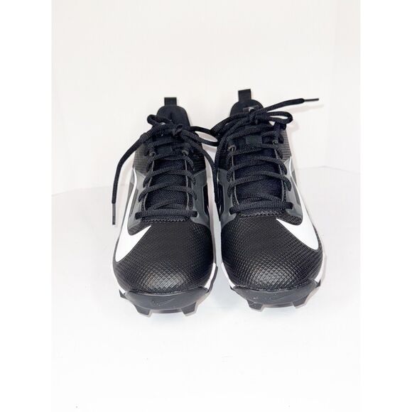 Nike Kids Alpha Menace 4 Shark Football Cleats 5.5 Wide Black Grey White NWB - Picture 6 of 16
